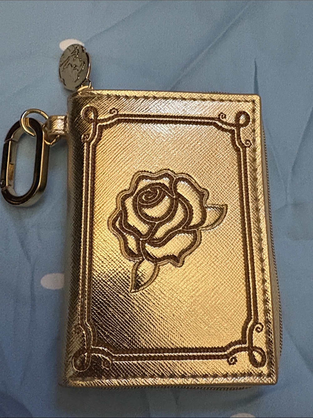 Disney Gold Rose Card & Key Holder